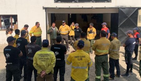 Brigadistas incendios El Bolsón