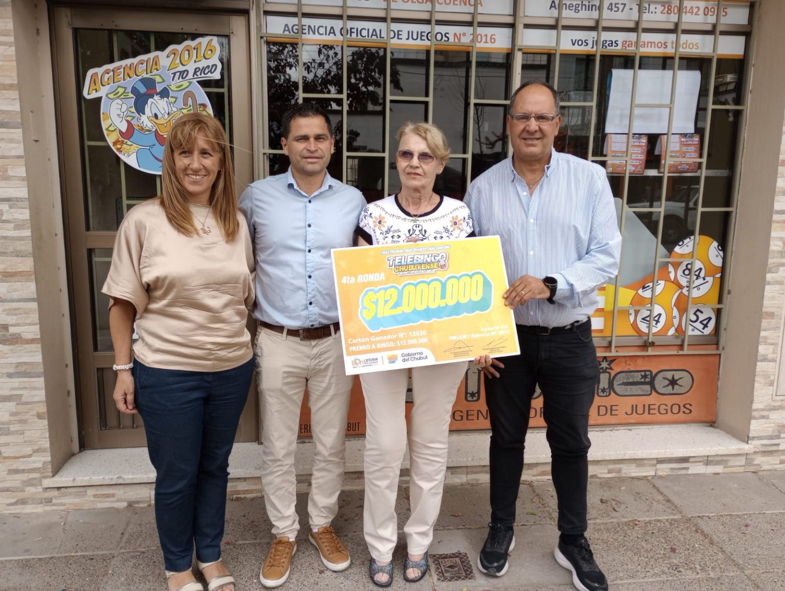 Lotería Chubut entrega premio