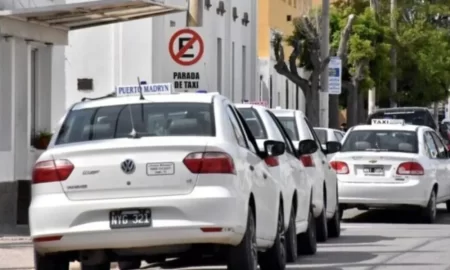 Taxista en protesta