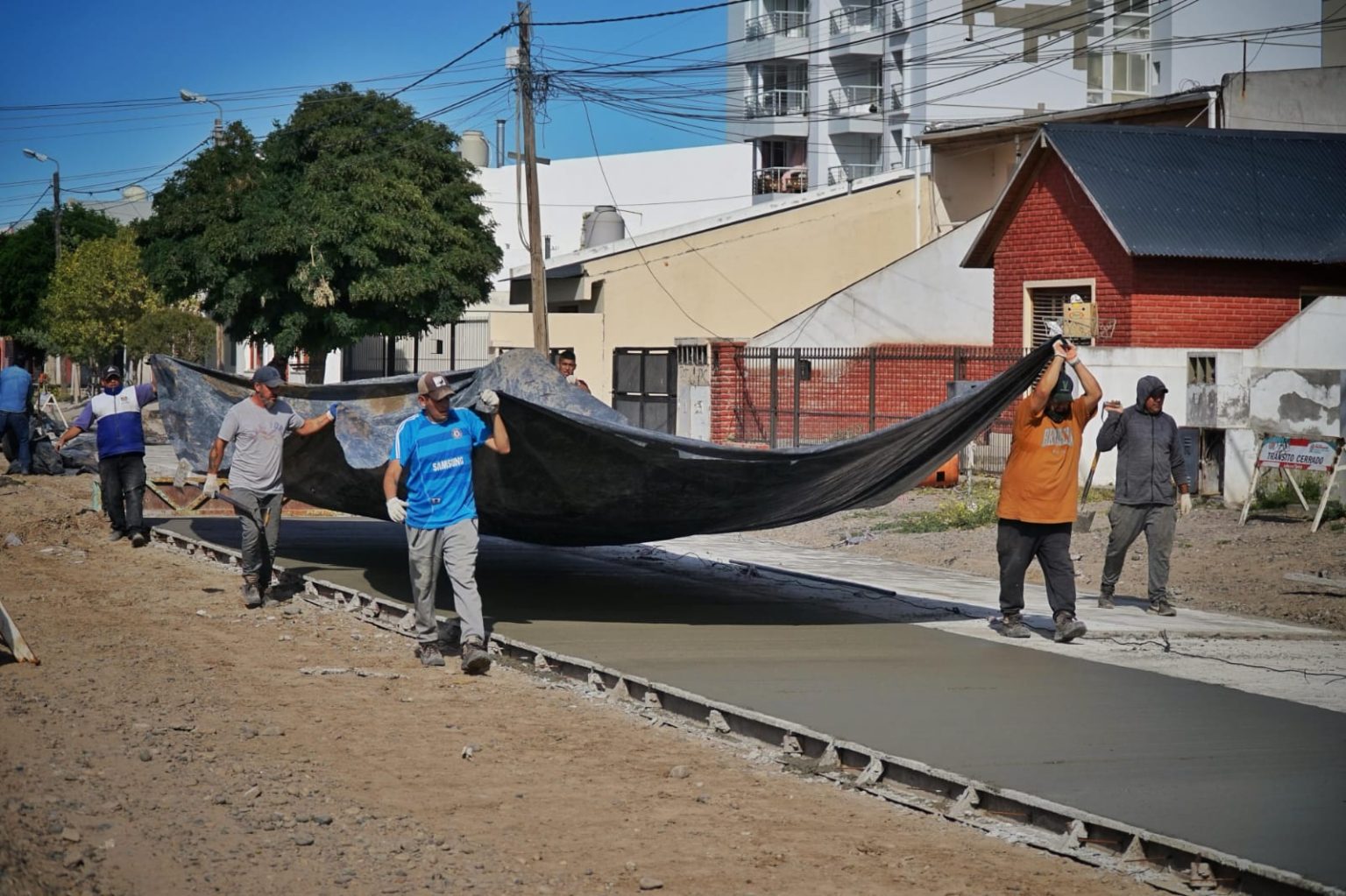 Obras de pavimentación Rawson