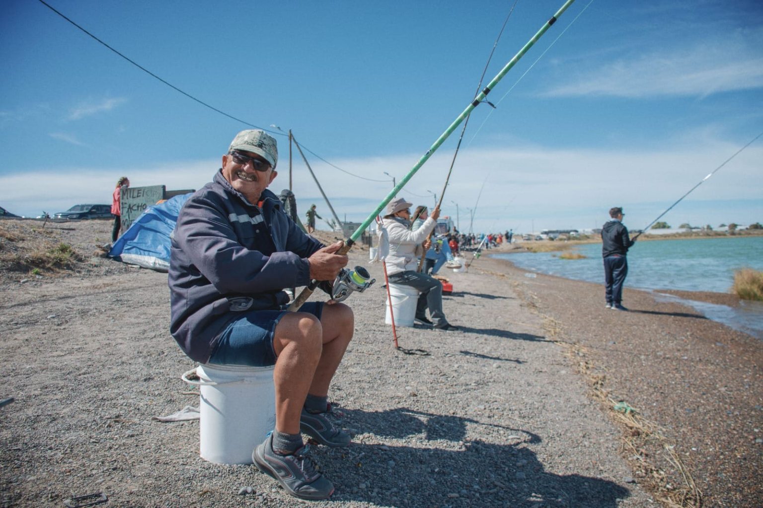 Participantes concurso de pesca