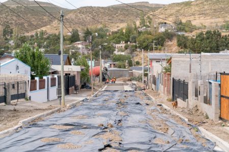 Othar supervisó obra pavimentación