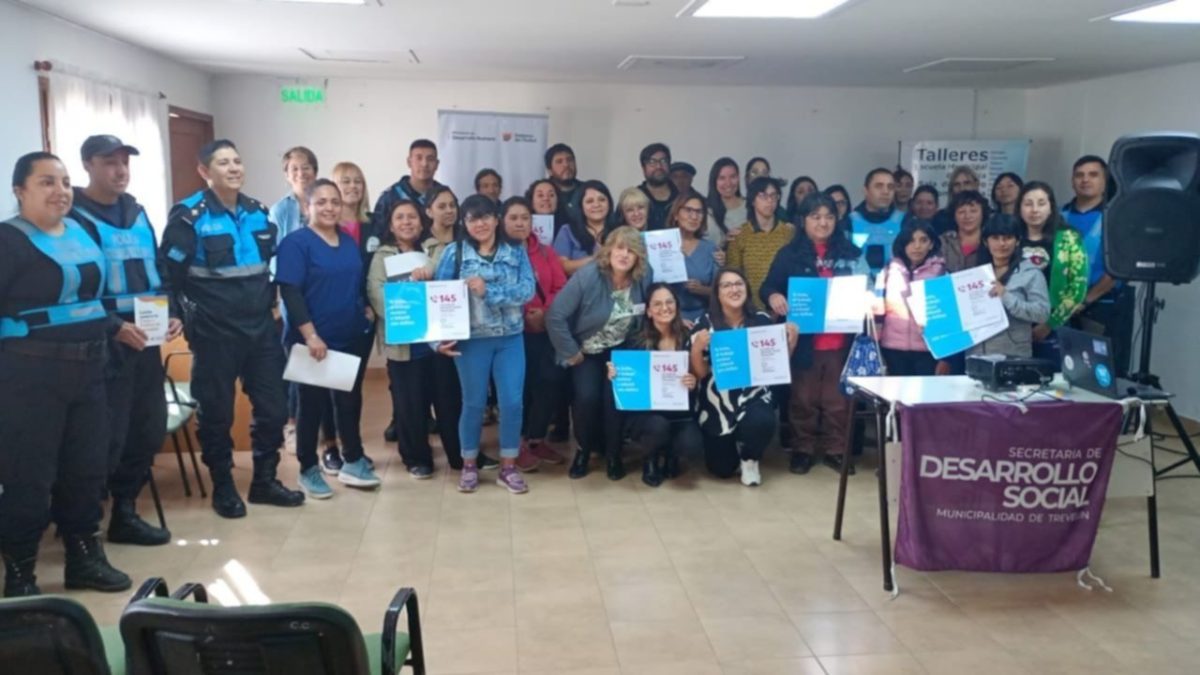 Taller sobre trata de personas en Trevelin