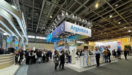 Stand de Chubut en la feria ITB Berlín 2025