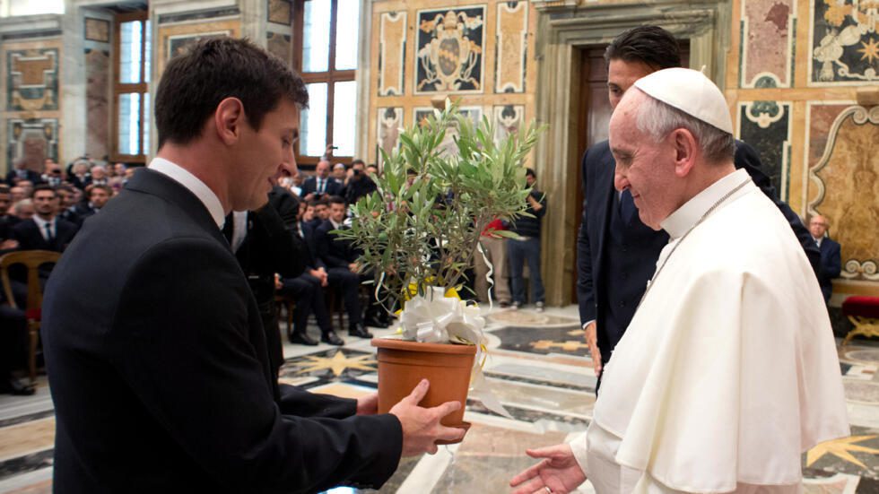 Messi se despidió del papa
