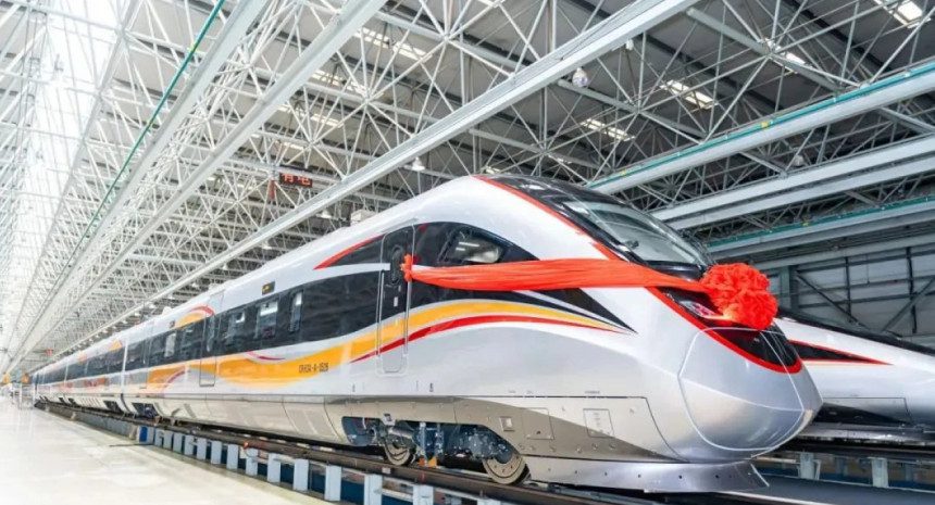 Un tren turístico de China