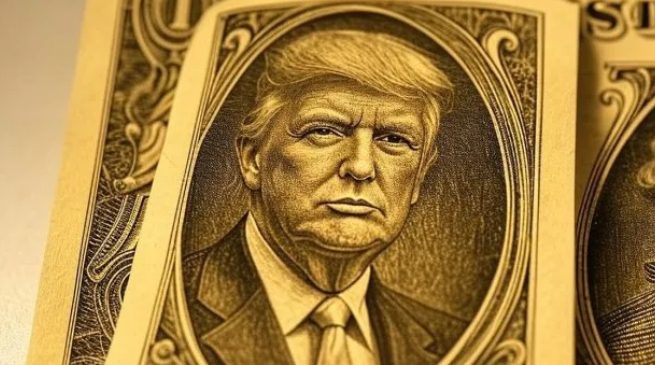 Trump billete de oro