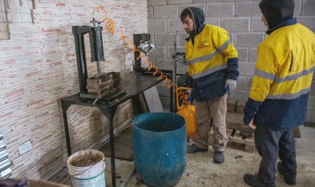 Rawson producción de ladrillos