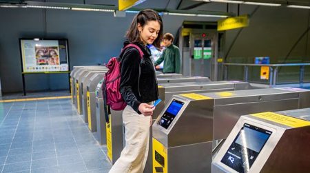 Subte con QR