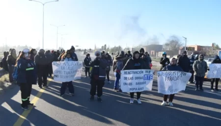 Corte intermitente en Ruta 25 de Trelew