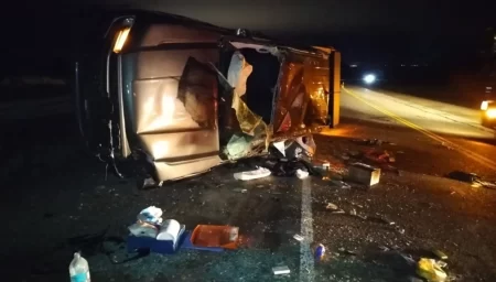 Vuelco en la Ruta 3