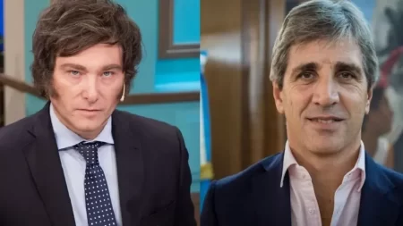 Javier Milei y Luis Caputo