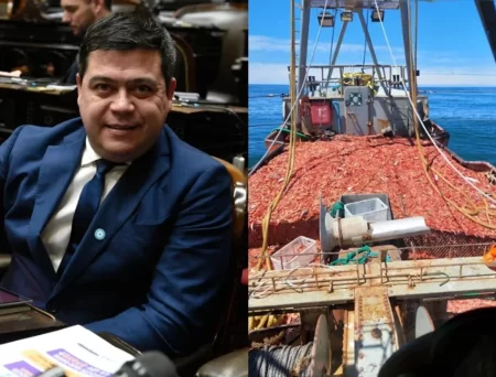 César Treffinger expone las acciones del Estado ante el conflicto pesquero en Chubut, buscando soluciones para el paro en el sector del langostino.