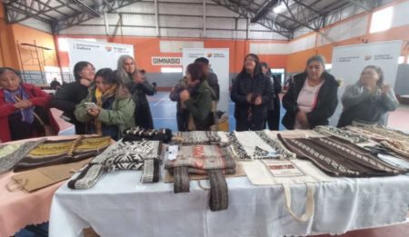 Cushamen el XXIII Concurso de Artesanos contó con gran participación de tejedoras
