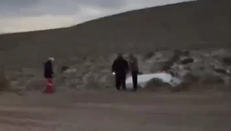 Vehículo cayó a un barranco en Ruta 26 por hielo en la calzada