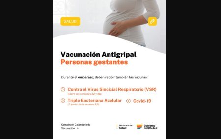 En Chubut ya se aplicaron más de 55.000 vacunas antigripales a grupos de riesgo