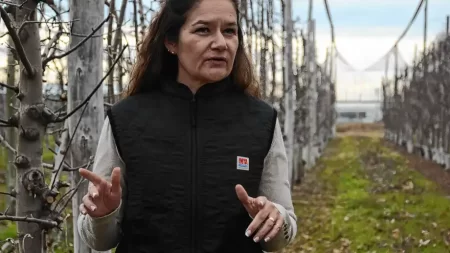 Mariana Amorosi hace historia en INTA Patagonia Norte y defiende al agro ante posibles recortes