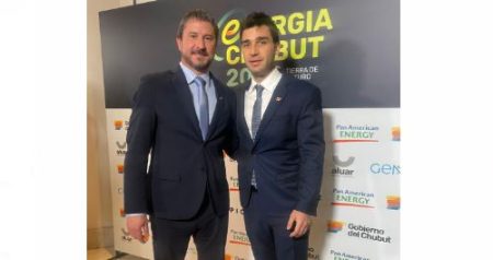 Intendente de Trelew - Merino - acompañó el lanzamiento del plan energético Chubut 2050