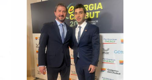 Intendente de Trelew - Merino - acompañó el lanzamiento del plan energético Chubut 2050