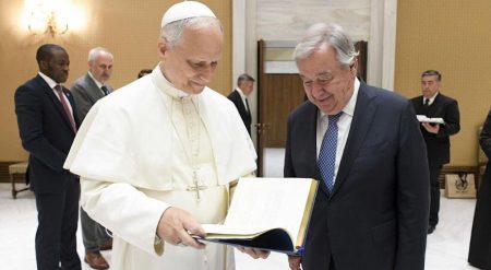 León XIV recibió a Guterres para respaldar a la ONU en la búsqueda de la paz en el mundo