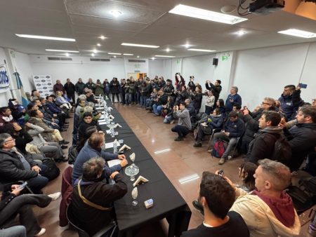 movilización gremial contra el ajuste