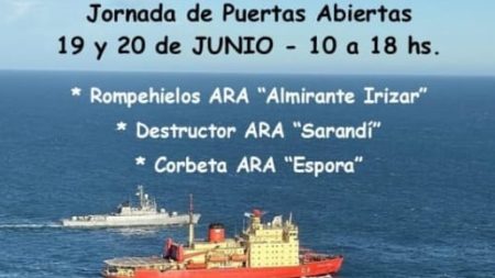 Simulacro militar y buques de la Armada en Madryn