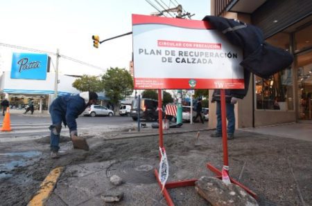 Trelew refuerza obras de accesibilidad y mejoramiento urbano y vial
