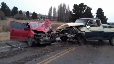 accidente vial entre Esquel y Trevelin