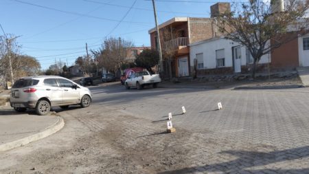 choque entre moto y camioneta
