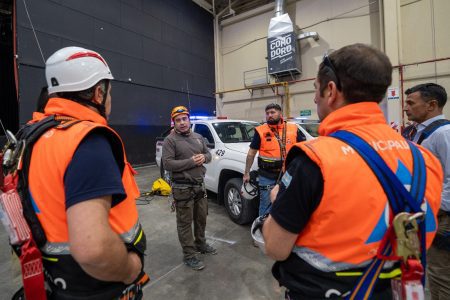 Capacitación rescate en altura en Comodoro Rivadavia