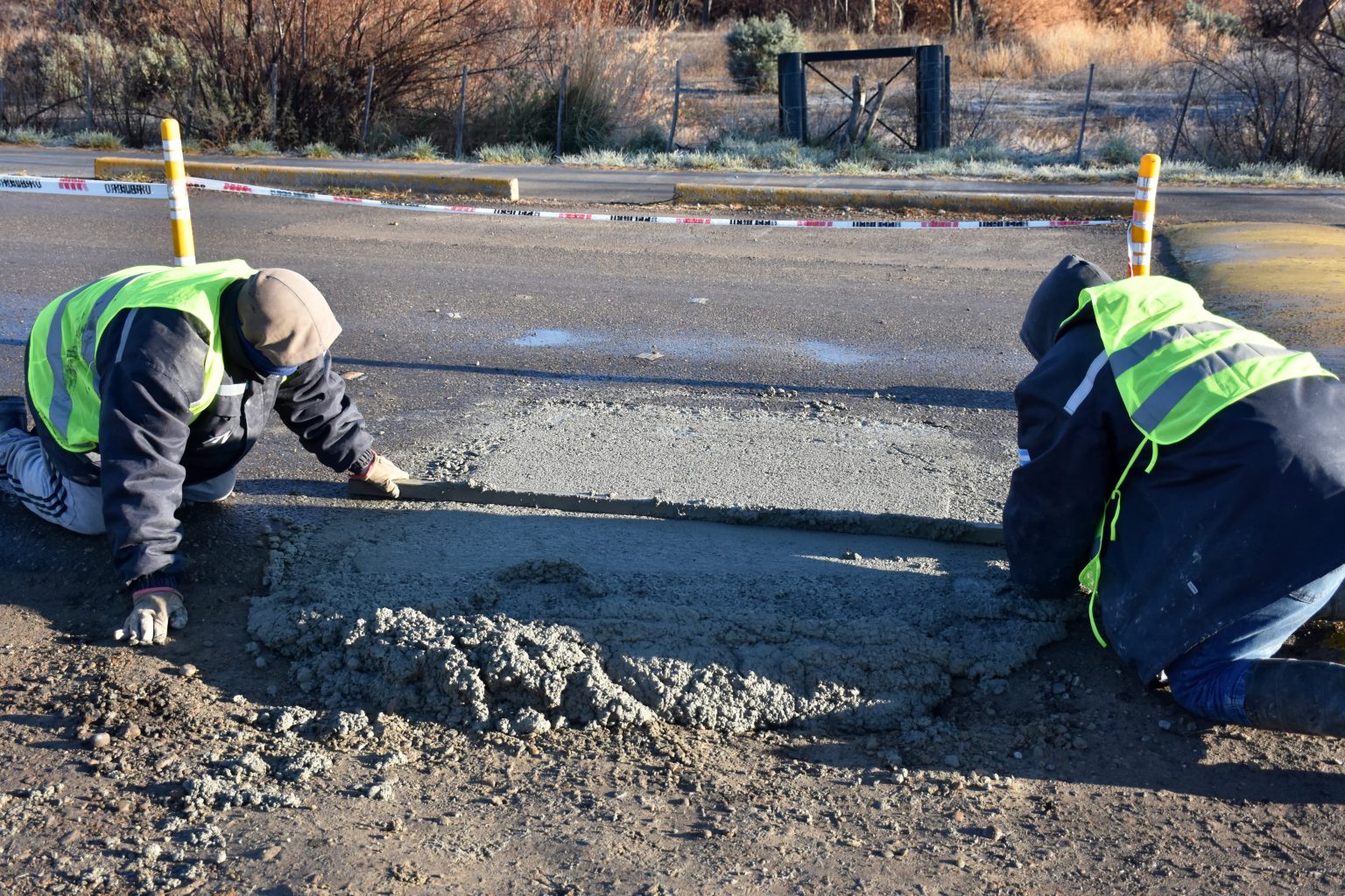 Recuperación de la calzada en Capitán Murga