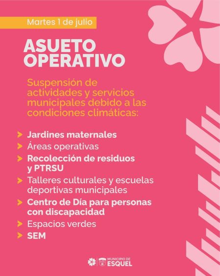 Esquel decreta asueto