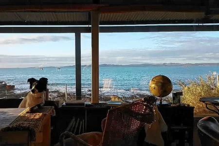 casa más cercana al mar en la Patagonia