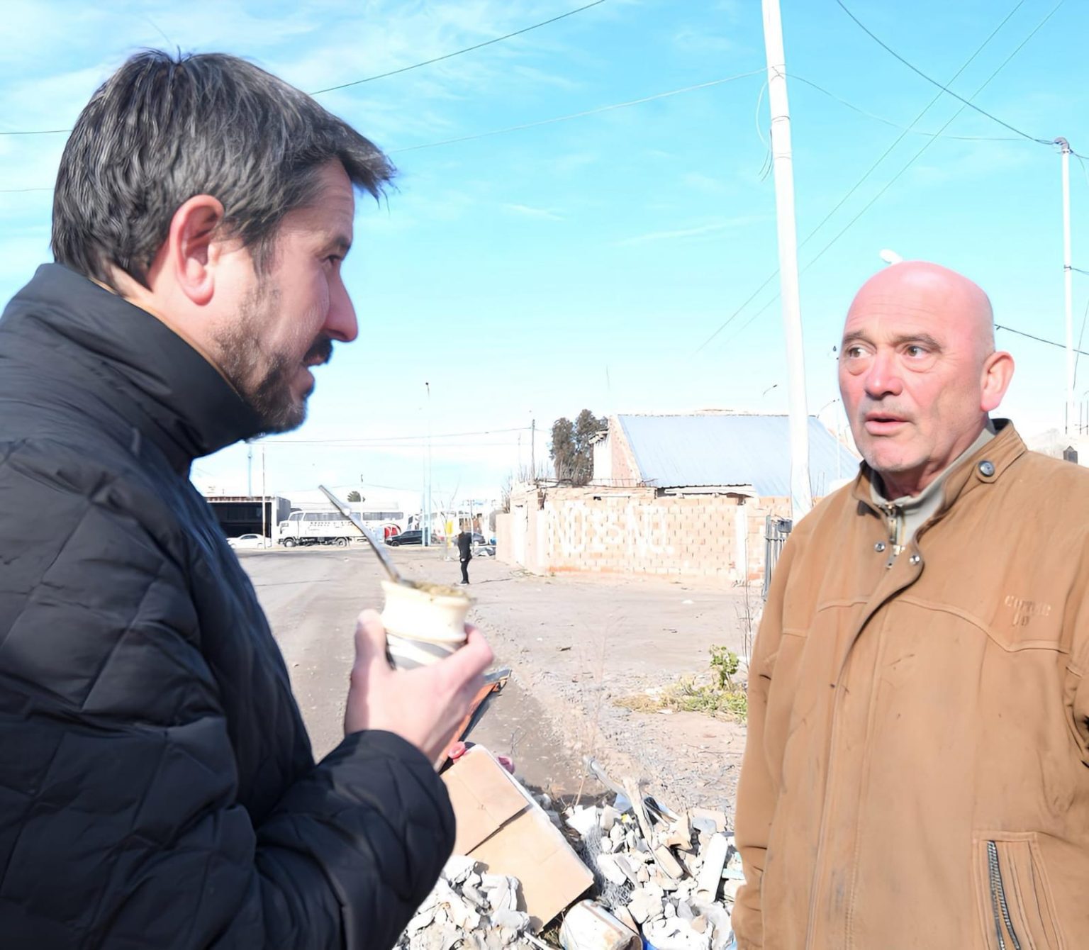 Merino recorrió Primera Junta