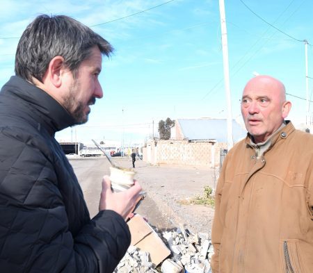 Merino recorrió Primera Junta