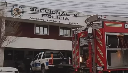 Murió detenido tras el incendio en la comisaría segunda de Comodoro Rivadavia