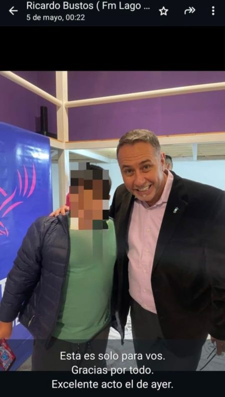 Denuncian al periodista Ricardo Bustos por amenazas al hijo de un diputado