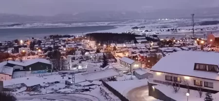fuertes nevadas en la Patagonia