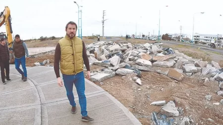 Se dió inicio a la construcción del acceso principal al nuevo hospital de Trelew