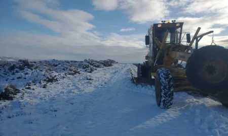 Aseguran la circulación en rutas clave de la provincia, luego de la nevada extrema
