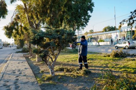 Comodoro avanza con el reacondicionamiento de plazas y bulevares urbanos