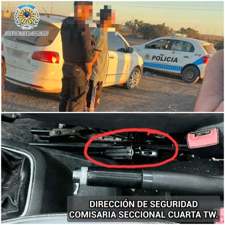 Trelew detenido arma