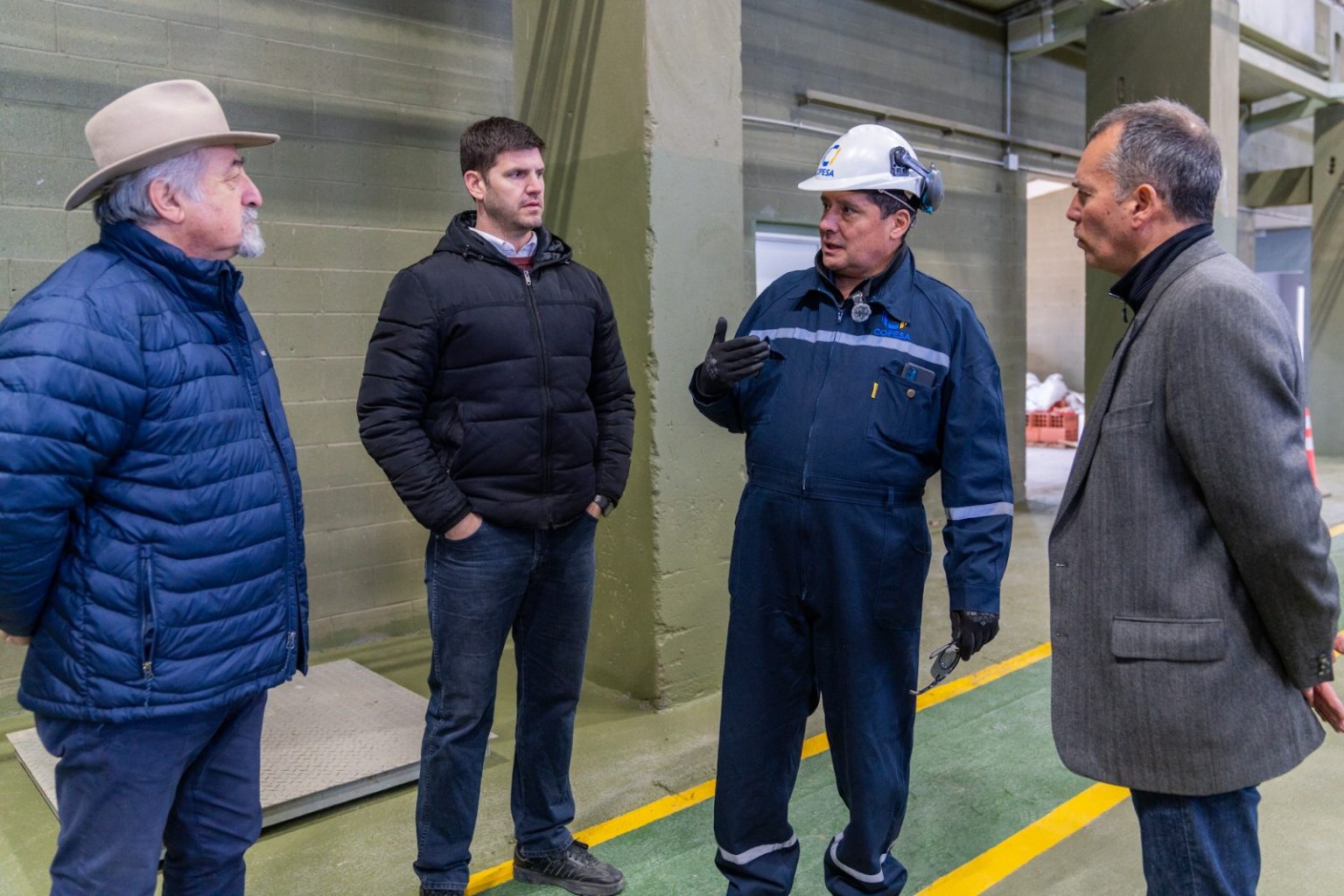 Comodoro Rivadavia: El intendente Othar Macharashvili recorrió la planta de reciclaje de neumáticos en Caleta Olivia