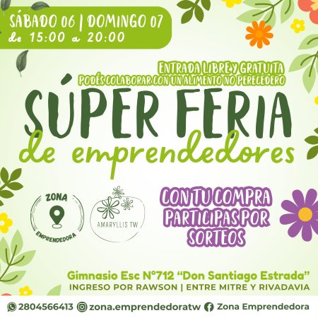 Super Feria de Emprendedores en Trelew: Primera edición de Septiembre.