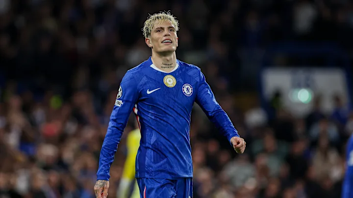 Garnacho convirtió su primer gol en Chelsea con gran zurdazo