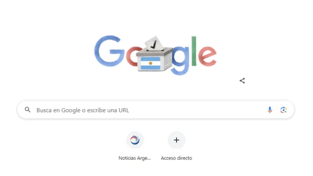 Google se suma a las elecciones legislativas con un doodle especial en Argentina