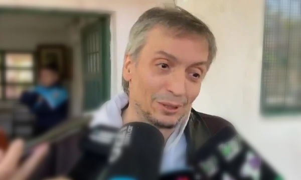 Votó Máximo Kirchner: “A nadie le cae bien que un presidente de otro país diga cómo votar en el nuestro”