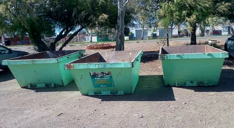 “Eco Capital” llegó al Gregorio Mayo: la Municipalidad de Rawson instala volquetes para mejorar la gestión de residuos