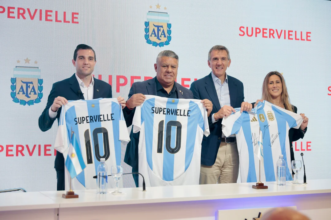 La AFA sumó al Banco Supervielle como nuevo sponsor regional de las selecciones nacionales