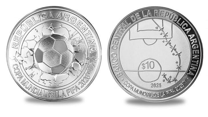 Argentina lanza moneda homenaje al “gol del siglo” de Maradona